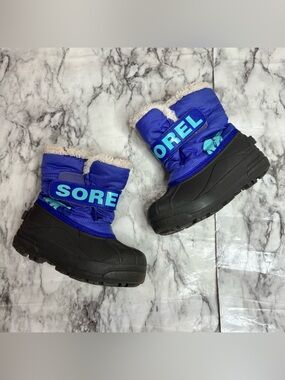 Sorel Kids Purple Blue Winter Snow Boots outdoor size 10